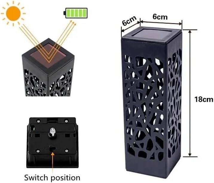 Güneş Enerjili Solar Yürüyüş yolu, Güneş LED Işıkları Gün Işığı Açık Bahçe Dekoratif Suya Dayanıklı Solar Veranda Çim Driveway Peyzaj Süslemeleri - 23
