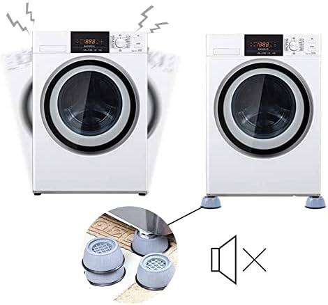 Gürültü Engelleyici ve Kaymaz Titreşim Önleyici Kauçuk Ayak Pedleri Çamaşır Makinesi Kurutma Makinesi Kanepe Mobilya Ayağı İçin Stoper 4'lü Set - 4
