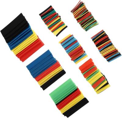 Kyrotech 164 Parça Isıyla Daralan Makaron Seti – Renkli ve Farklı Çaplarda Isıyla Büzüşen Kablo Koruma Kılıfı, Elektrik Yalıtım Makaron Kiti, Su Geçirmez, Alev Geciktirici, Kablo Onarım ve İzolasyon için Uygun - Kyrotech