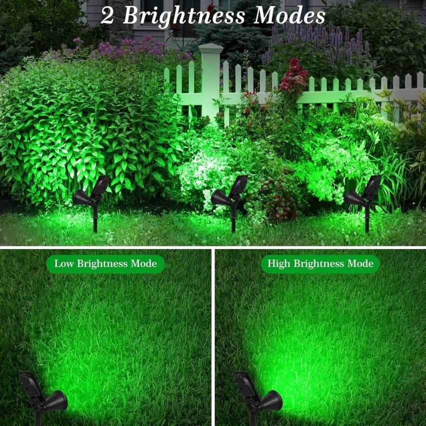 Kyrotech 18 LED Spot Güneş Enerjili Bahçe Aydınlatma Lambası, Fotoselli, Spike Aplik, 18W Su Geçirmez Dış Mekan Solar Lamba, Ağaç, Veranda, Garaj, Havuz, Duvar Ve Zemin Montajına Uygundur 42 CM - 3