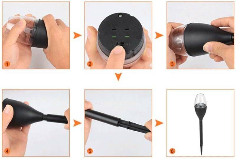 Kyrotech 2 Adet Güneş Enerjili, Titreyen Mum Efektli, Aydınlatma Işıkları, Bahçe, Veranda, Balkon, Avlu, Yürüyüş Yolu, Yol, Çimen Aydınlatma, Gün Işığı - 4