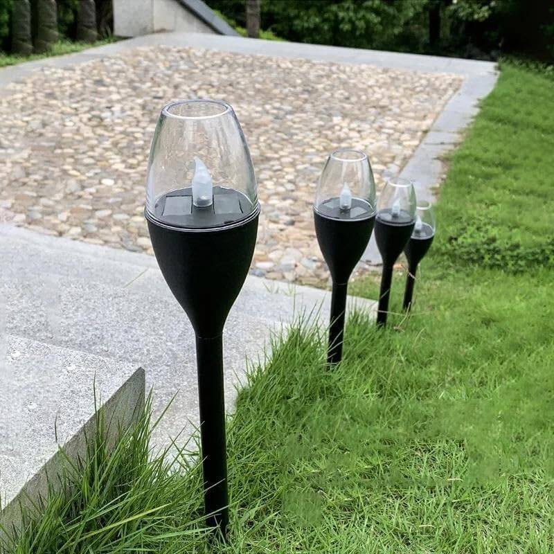 Kyrotech 2 Adet Güneş Enerjili, Titreyen Mum Efektli, Aydınlatma Işıkları, Bahçe, Veranda, Balkon, Avlu, Yürüyüş Yolu, Yol, Çimen Aydınlatma, Gün Işığı - 5