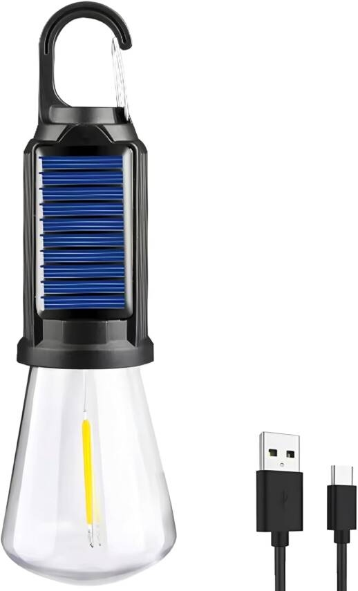 Kyrotech 2 Lambalı, Askılı, 3 Modlu, Şarjlı, Led Solar Güneş Enerjili, 2 MT Metal STANDLI, Su Geçirmez, Kitap Okuma Işığı, Kamp, avcılık, Balıkçılık, Garaj, Güverte, Balkon Dekorasyonu, Karavan - 18