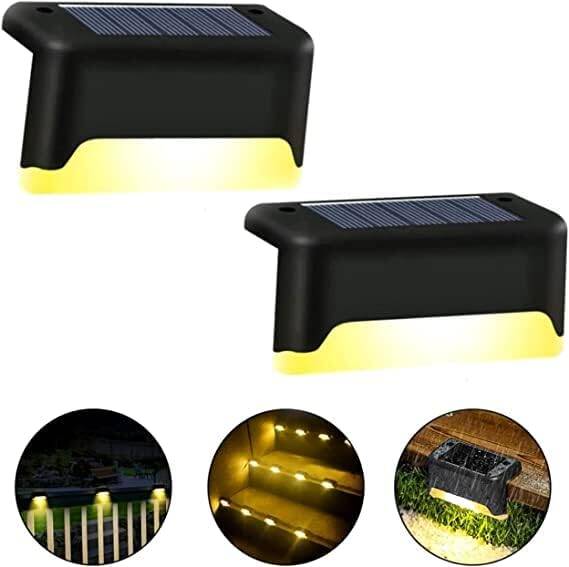 Kyrotech 4 Adet Led Solar Güneş Enerjili Lamba, Merdiven, Veranda, Bahçe, Balkon Dekorasyon Ve Çit Işık, Köşebent Lamba, Su Geçirmez, Gün Işığı, Peyzaj Lambası, Panel Aydınlatma - 4