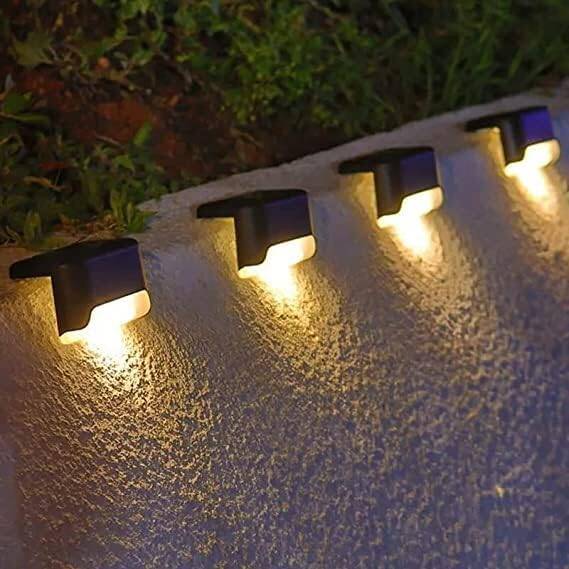 Kyrotech 4 Adet Led Solar Güneş Enerjili Lamba, Merdiven, Veranda, Bahçe, Balkon Dekorasyon Ve Çit Işık, Köşebent Lamba, Su Geçirmez, Gün Işığı, Peyzaj Lambası, Panel Aydınlatma - 3