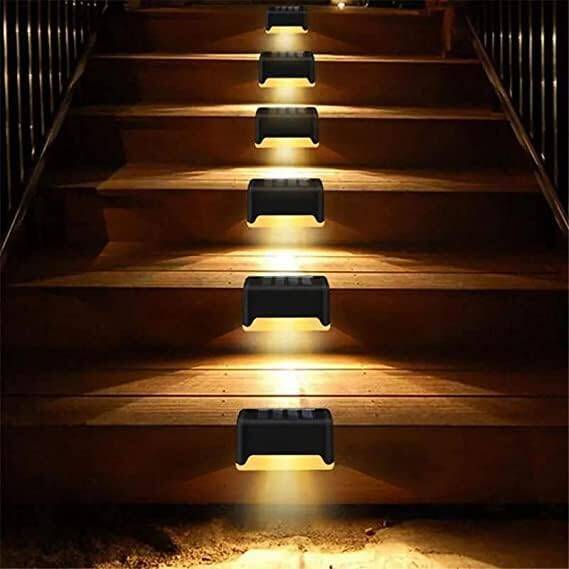 Kyrotech 4 Adet Led Solar Güneş Enerjili Lamba, Merdiven, Veranda, Bahçe, Balkon Dekorasyon Ve Çit Işık, Köşebent Lamba, Su Geçirmez, Gün Işığı, Peyzaj Lambası, Panel Aydınlatma - 2