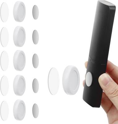 Kyrotech 6'lı Manyetik Uzaktan Kumanda Tutucu Seti, TV, Klima ve Vantilatör Kumandaları için Duvara Monte Kendinden Yapışkanlı Düzenleyici, Telefon Şarj Aksesuarı Organizeri - Kyrotech