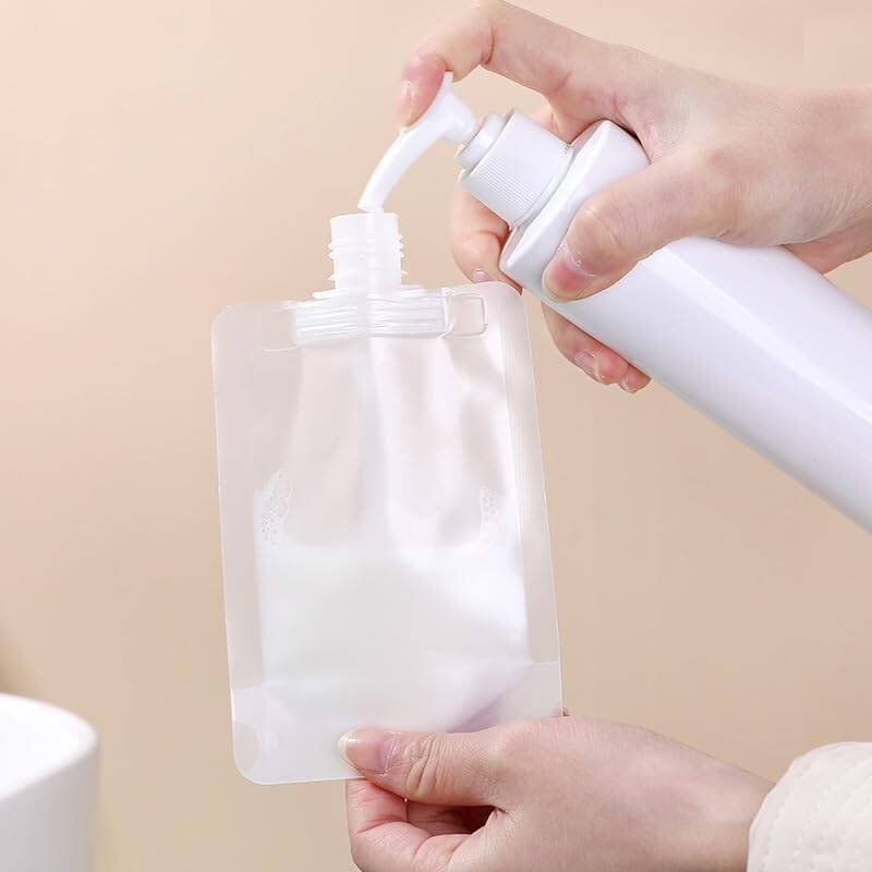 Kyrotech 9 Adet 100 ml Doldurulabilir Şişe Seti – Şampuan, Losyon, Duş Jeli, Yağ ve Krem için Sızdırmaz, BPA İçermeyen, Geniş Ağızlı Seyahat Şişeleri - 7