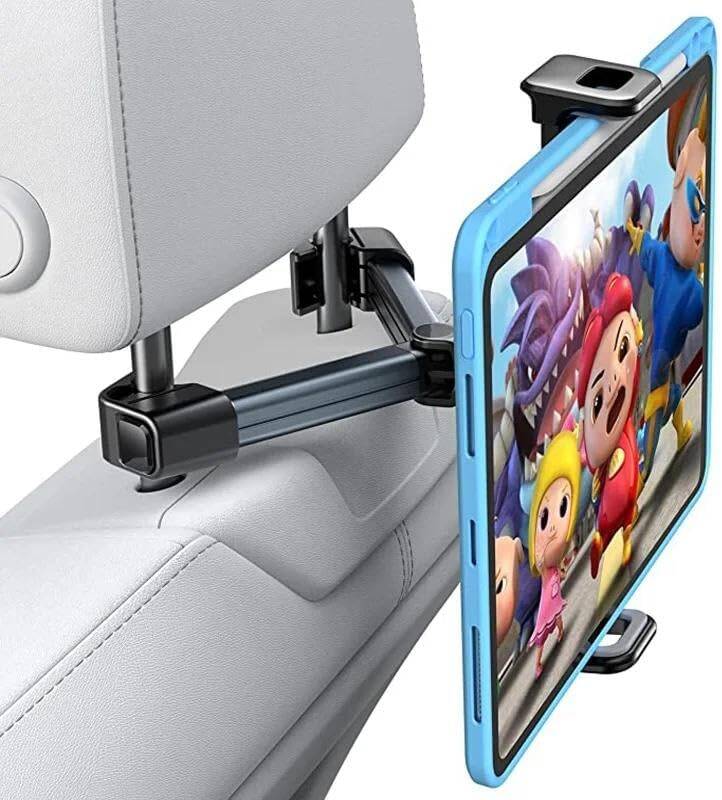 Kyrotech Araç Koltuk Arkası Tablet Tutucu, Telefon Tutucu, Tablet/Telefon Tutucu, 360° iPad Pro 12.9 Mini Air, Galaxy Tab A A7 S7, Switch, Surface, 4,7-12,9 inch ile uyumlu - 2