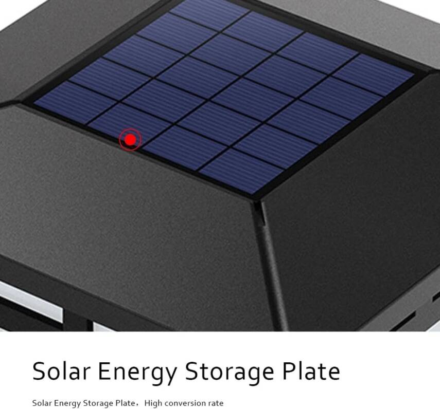 Kyrotech Güneş Enerjili 10W Set Üstü Bahçe Aydınlatması, Su Geçirmez, 3200K-6500K, Sütun Üzeri Solar Küp Armatür, 2 Modlu (Beyaz-Gün Işığı), Veranda, Çit, Bahçe Duvarı Küp Aydınlatma 165×110 mm - 7