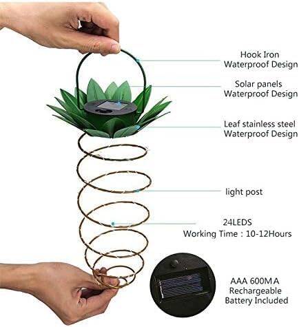 Kyrotech Güneş Enerjili, 30 Led Ananas Bahçe Lambası, IP66 Su Geçirmez, Bahçe, Teras, Veranda, Yol, Ev, Balkon, Çit Aydınlatması, Asılabilir Peri Led Solar Bahçe Aydınlatması - 5