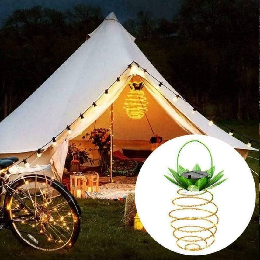Kyrotech Güneş Enerjili, 30 Led Ananas Bahçe Lambası, IP66 Su Geçirmez, Bahçe, Teras, Veranda, Yol, Ev, Balkon, Çit Aydınlatması, Asılabilir Peri Led Solar Bahçe Aydınlatması - 2