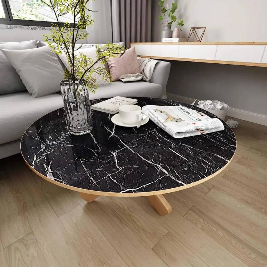 Kyrotech Mermer Desenli Kendinden Yapışkanlı Folyo 5 Metre, 60 CM, Vinil, KendindenYapışkanlı, Dekor folyosu, Pencere Çıkartması, PVC Çıkartma, Mobilya, Mutfak dolabı, Granit - 4