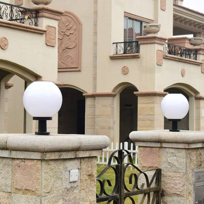 Kyrotech Set Üstü KÜRE Solar LED, Bahçe Lambası 30W, Güneş Enerjili+220V Elektrikli Hibrit, E27 Duy, Fotoselli, Uzaktan Kumandalı, 3 Modlu Işık, IP65 Su Geçirmez | Uzun Ömürlü Bahçe Aydınlatma Armatürü - 4