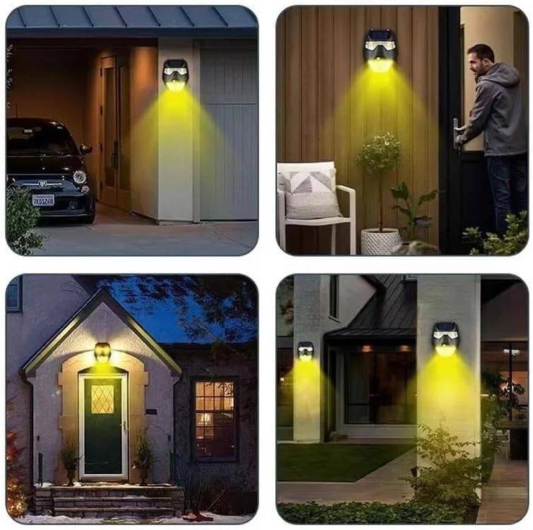 Kyrotech Solar Güneş Enerjili Lamba Panter 2 Cop Led Hareket Sensörlü 5 Işık Modlu Aplik Su Geçirmez Duvar Teras Veranda Bahçe Agaç Patika Garaj Balkon Dekorasyon Aydınlatması - 4