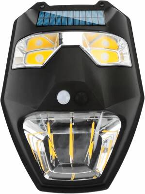 Kyrotech Solar Güneş Enerjili Lamba Panter 2 Cop Led Hareket Sensörlü 5 Işık Modlu Aplik Su Geçirmez Duvar Teras Veranda Bahçe Agaç Patika Garaj Balkon Dekorasyon Aydınlatması - Kyrotech