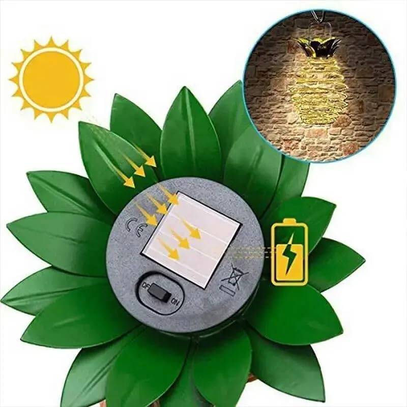 Kyrotech Solar Güneş Enerjili Led Işık Asılabilir Fener Süs Bahçe Veranda Balkon Dekorasyon Lambası 1.15 Metre - 9