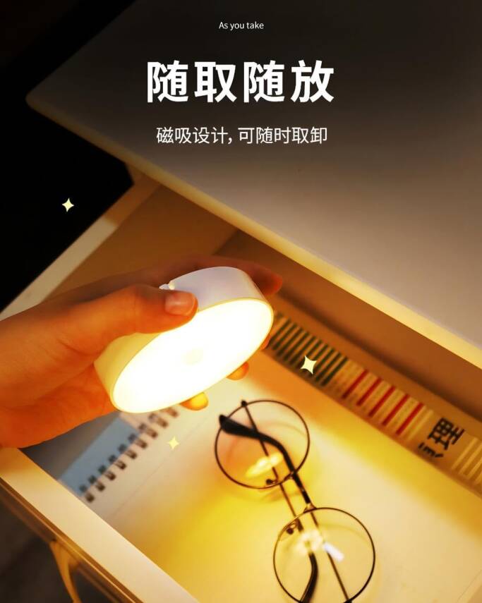 Kyrotech Usb Şarjlı Hareket Sensörlü Otomatik 8 Led Aydınlatma Işık Mıknatıslı Koridor, Banyo, Dolap, Merdiven, Gece Lambası, Mutfak, Balkon Dekorasyonu, Amber Renk 4000K Günışığı Delme Gerektirmez - 30