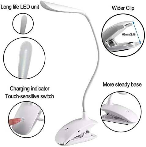 Şarjlı Led Kitap Okuma Lambası Şarjlı Led Masa Lambası 3 Modlu - 4