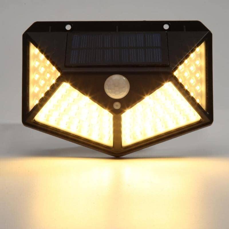 Solar Güneş Enerjili Hareket Sensörlü Duvar Bahçe Karavan Kamp Lambası Led Solar Lamba Su Geçirmez Sarı Gün Işığı Water Proof Solar Lamba - 6
