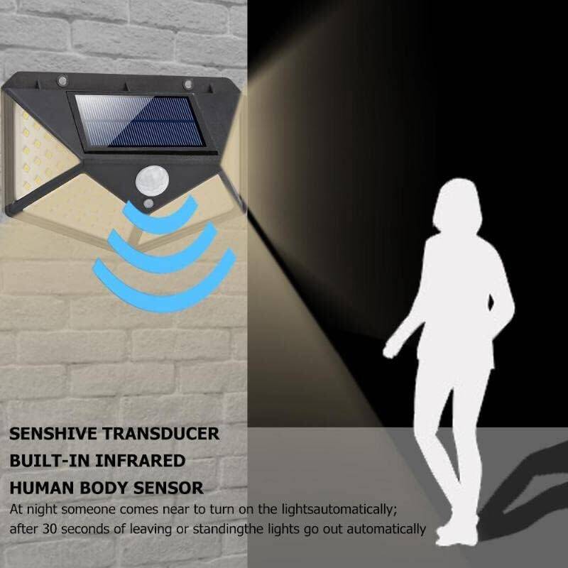 Solar Güneş Enerjili Hareket Sensörlü Duvar Bahçe Karavan Kamp Lambası Led Solar Lamba Su Geçirmez Sarı Gün Işığı Water Proof Solar Lamba - 3