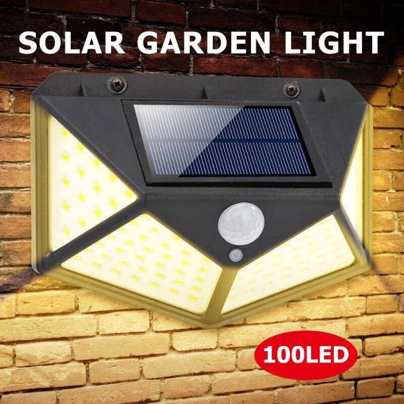 Solar Güneş Enerjili Hareket Sensörlü Duvar Bahçe Karavan Kamp Lambası Led Solar Lamba Su Geçirmez Sarı Gün Işığı Water Proof Solar Lamba - 2