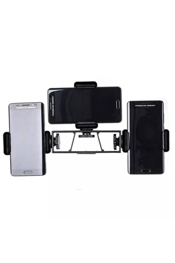 Tripod 2 Metre Telefon Tutucu Tripod Ayak 3 Adet Telefon Tutucu 1 Adet Multi Pozisyon Adaptör - 3